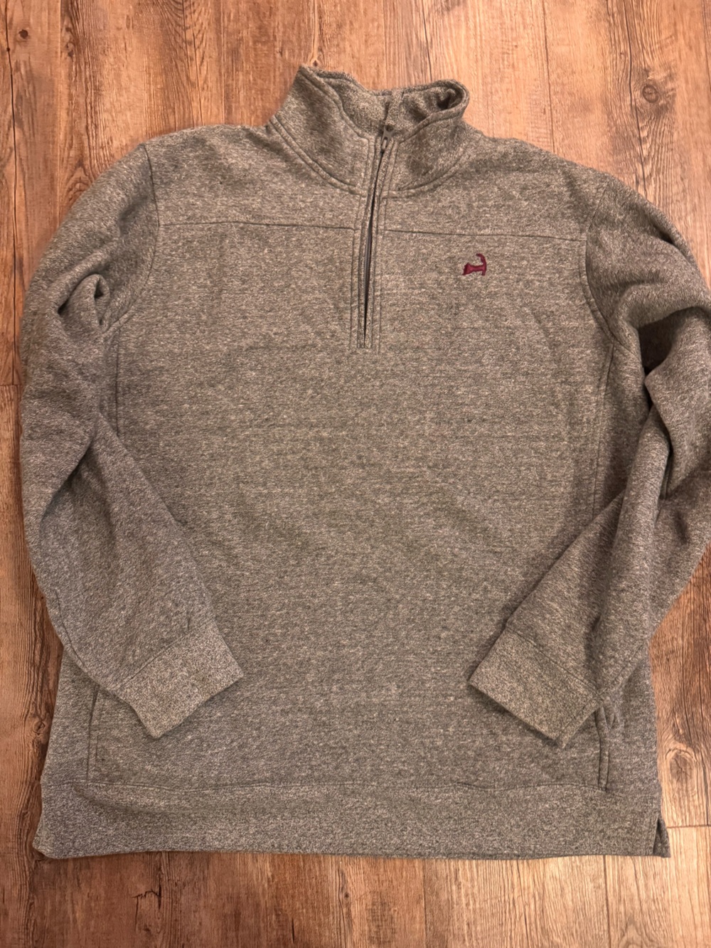 Cuffy’s Cape Cod Women’s  Gray Quarter-Zip Sweater Pullover - 2X